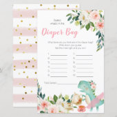 Dinosaur Tea Party raadt wat er in de luiertas zit (Voorkant / Achterkant)