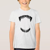 Dinosaur Teeth Tri-Blend Shirt (Voorkant)