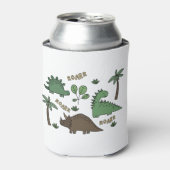 Dinosaur tekening blikjeskoeler (Blikje Voorkant)