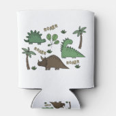 Dinosaur tekening blikjeskoeler (Achterkant)