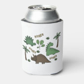 Dinosaur tekening blikjeskoeler (Blikje Achterkant)