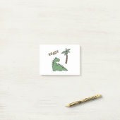 Dinosaur tekening post-it® notes (Op bureau)