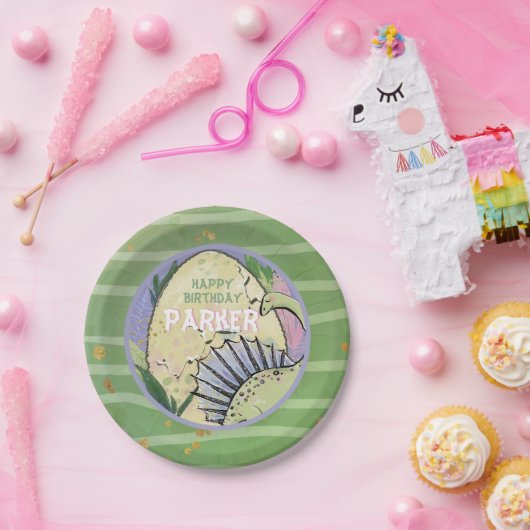 Dinosaur Thaise Partij Papieren Bordje (Feest)