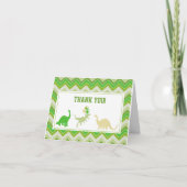 Dinosaur Thank You Note Cards Bedankkaart (Voorkant)