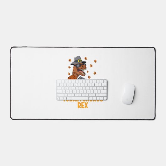 Dinosaur Thanksgiving Boys Turkey Saurus T rex Kin Bureaumat (Keyboard & Muis)