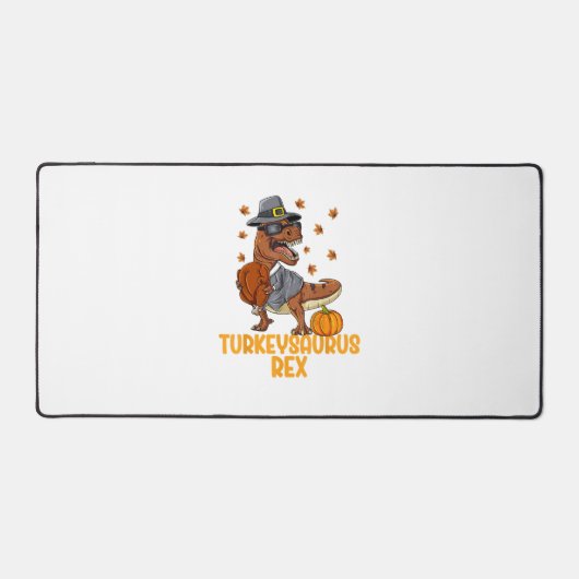 Dinosaur Thanksgiving Boys Turkey Saurus T rex Kin Bureaumat (Voorkant)