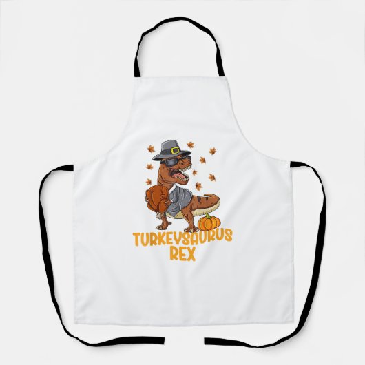 Dinosaur Thanksgiving Boys Turkey Saurus T rex Kin Schort (Voorkant)