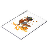 Dinosaur Thanksgiving Jongens Turkey Saurus T rex Notitieboek (Linkerzijde)