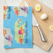 Dinosaur Theedoek (Quarter Fold)