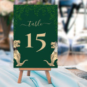 Dinosaur thema Bruiloftsgroen Kaart