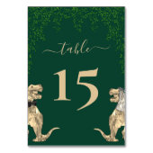 Dinosaur thema Bruiloftsgroen Kaart (Voorkant)