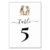 Dinosaur thema Huwelijk Kaart (Achterkant)