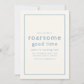 Dinosaur Thema Verjaardagsfeest Uitnodigen Kaart (Voorkant)