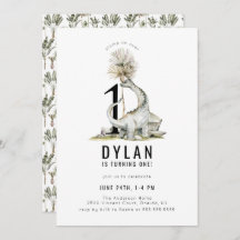 Dinosaur Theme 1st Birthday Party