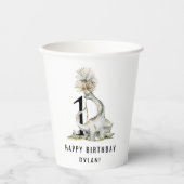 Dinosaur Theme 1st Birthday Party Papieren Bekers (Voorkant)