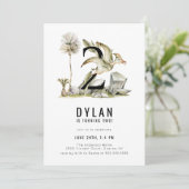 Dinosaur Theme 2e verjaardag Kaart (Staand voorkant)