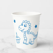 dinosaur theme birthday boy papieren bekers (Voorkant)
