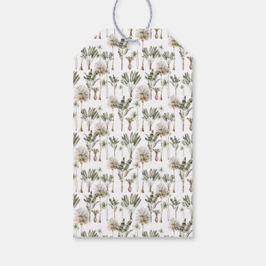 Dinosaur Theme Birthday Hartelijk dank Cadeaulabel (Achterkant)