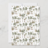 Dinosaur Theme Birthday Party Kaart (Achterkant)