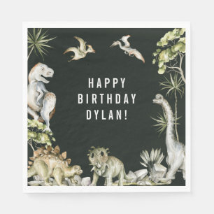 Dinosaur Theme Birthday Party Napkins Servet