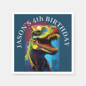 Dinosaur Theme Birthday Party Servet (Voorkant)