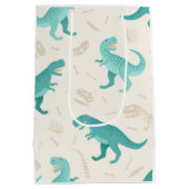 Dinosaur Theme Gift Bag Party Favors Medium Cadeauzakje (Achterkant)