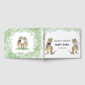 Dinosaur Theme Huwelijk op maat Gastenboek (Volledig)