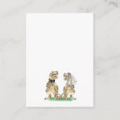 Dinosaur Theme Huwelijksaccommodatie Informatiekaartje (Achterkant)