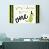 Dinosaur Theme Our Little Dino Black Green Stomp B Spandoek (Beurs)