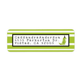 Dinosaur Theme Stomp en Chomp Green Dino Birthday Etiket