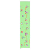 Dinosaur Theme Table Runner Kids Verjaardagsfeest Korte Tafelloper (Voorkant)