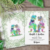 Dinosaur Theme Wedding Bedankt