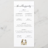 Dinosaur Theme Wedding Ceremony Programma (Achterkant)