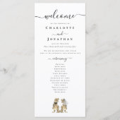 Dinosaur Theme Wedding Ceremony Programma (Voorkant)