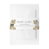 Dinosaur Theme Wedding Custom  Uitnodigingen Wikkel (Voorkant Voorbeeld)