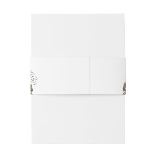 Dinosaur Theme Wedding Custom  Uitnodigingen Wikkel (Achterkant Voorbeeld)