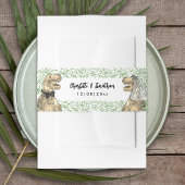 Dinosaur Theme Wedding Custom Uitnodigingen Wikkel