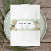 Dinosaur Theme Wedding Custom Uitnodigingen Wikkel