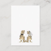 Dinosaur Theme Wedding Details Informatiekaartje (Achterkant)