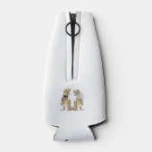 Dinosaur Theme Wedding gepersonaliseerd Flesjeskoeler (Achterkant)