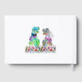 Dinosaur Theme Wedding Gold Gastenboek (Achterkant)