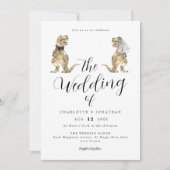 Dinosaur Theme Wedding  Kaart (Voorkant)