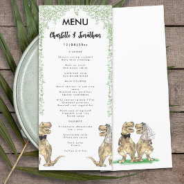 Dinosaur Theme Wedding Menu