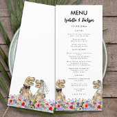 Dinosaur Theme Wedding Menu
