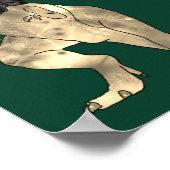 Dinosaur Theme Wedding Welcome Dark Green Poster (Hoek)