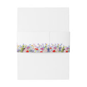 Dinosaur Theme Wedding Wildflower Uitnodigingen Wikkel (Achterkant Voorbeeld)