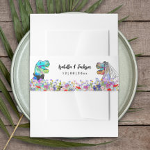 Dinosaur Theme Wildflower Wedding