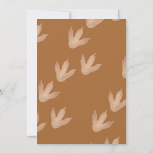 Dinosaur Themed Three Rex Birthday Party Boy Kaart (Achterkant)