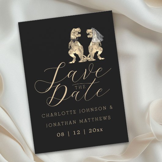 Dinosaur Themed Wedding Save The Date