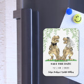 Dinosaur Thleed Wedding Save the Date Magneet